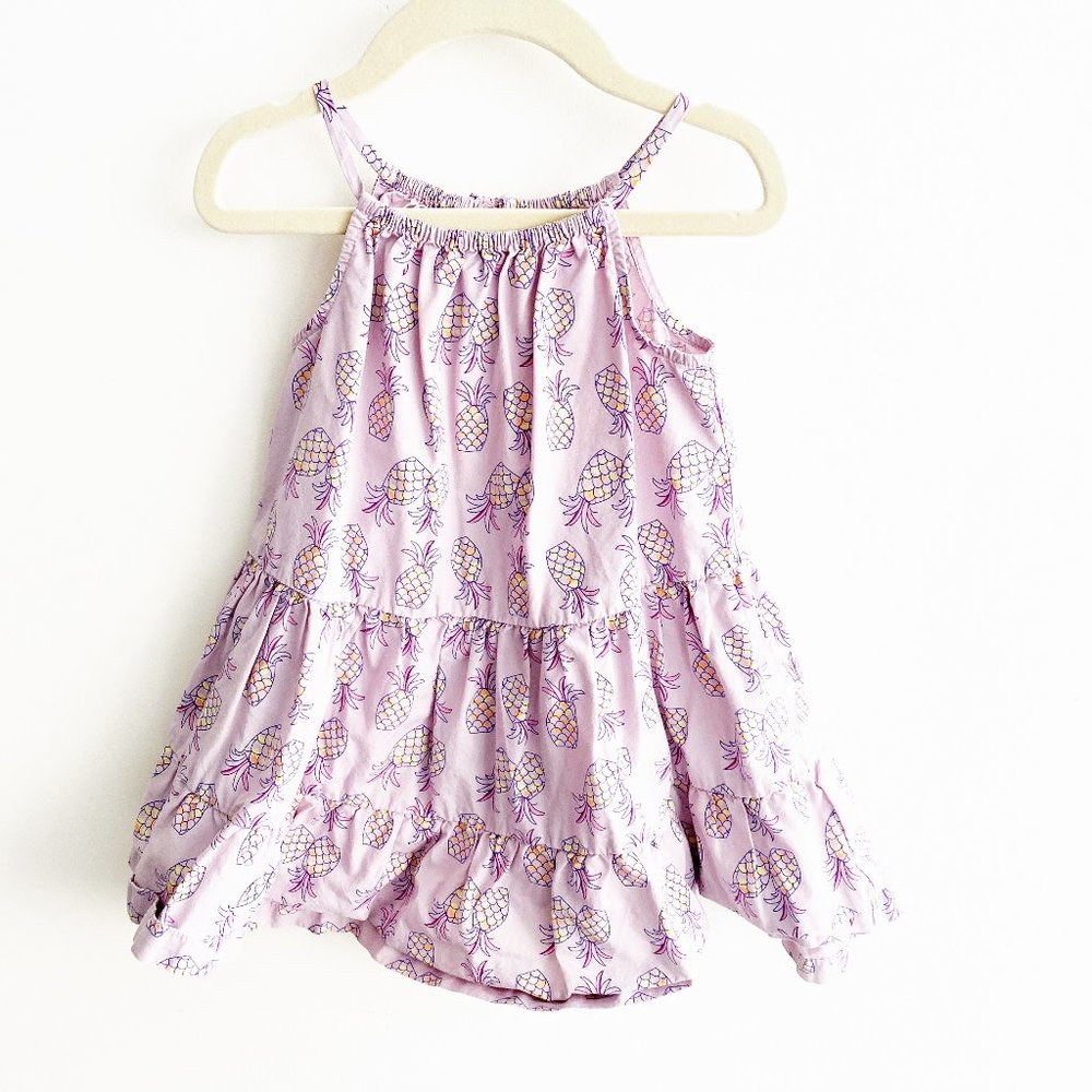 Hanna Andersson Purple Pineapple Dress Top